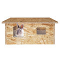 Nager Haus / Kaninchen Haus / Kleintier Haus mit Wanne