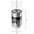 Kraftstofffilter UFI 24.012.00 für HYUNDAI i40 CW (VF) für KIA SORENTO II (XM)