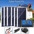 6XSolarmodule 12V 50W Tragbares Solarpanel Autobatterie Erhaltungs Ladegerät USB