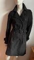 GESTUZ TRENCHCOAT Trench Coat Mantel Übergang 34 knielang NEU Coat Leder Gürtel