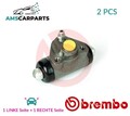 RADBREMSZYLINDER TROMMELBREMSE PAAR HINTEN A 12 084 BREMBO 2PCS P NEU
