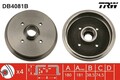 2x TRW Bremstrommel DB4081B für AUDI SEAT VW