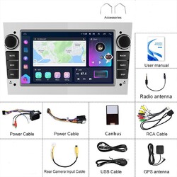 Für Opel Astra Corsa Meriva Vectra Autoradio Android14 Apple Carplay GPS NAVI BT