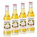 4x Monin Haselnuss / Noisette Sirup, 250 ml Flasche