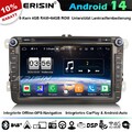 8-Kern Android 14 Autoradio GPS Navi Für VW Golf Passat Tiguan Seat Skoda T5 DVD
