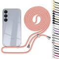 EAZY CASE für Samsung Galaxy S25 Plus Handykette Silikon transparent Cover TPU