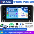 2+32GB 7" Android14 Für AUDI A3 8P 2003-2012 Autoradio Carplay GPS SAT Navi WIFI