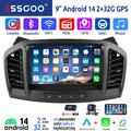 2+32GB Android 14 DAB+ Autoradio Carplay Navi WIFI Für Opel Insignia A 2008-2012