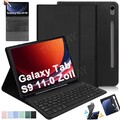 Für Samsung Galaxy Tab A8 A9+ S10 S9 FE S8 Tastatur Hülle Maus Bluetooth QWERTZ