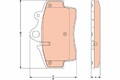 Bremsbelag Satz Bremsscheibe Scheibenbremse TRW Vorne für Porsche Cayman