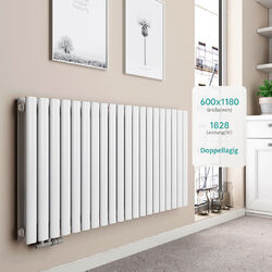 Design Röhren Heizkörper Badheizkörper Paneelheizkörper Doppellagig Horizontal