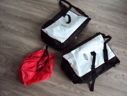 Bikemate Fahrrad Gepäck Taschen 2er Set, weiß, mit Regenschutz