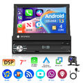 2+64G Autoradio 1 DIN Bluetooth Android 13 7 Zoll Bildschirm GPS Navi USB WiFi