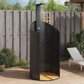 Gartendusche Solardusche Pooldusche Außendusche Poly Rattan Akazienholz vidaXL
