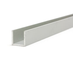 Aluminium U-Profile ELOXIERT 2,5-3 m U-Schiene Aluprofil Alu U Profil C-Profil C