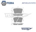 TX 19-88 SATZ BREMSBELÄGE BREMSKLÖTZE HINTEN TOMEX BRAKES NEU OE QUALITÄT
