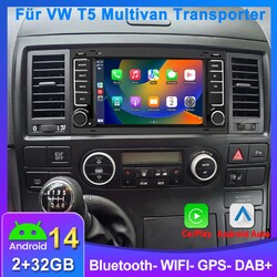 7" Android Autoradio Für VW Touareg 7L T5 Multivan CarPlay GPS Navi WIFI SWC RDS