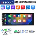 8Core 6+128GB 1DIN 6.86" Apple Carplay Android 14 Autoradio GPS NAVI RDS 4G WIFI