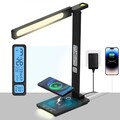 Faltbar LED Schreibtischlampe Tischlampe Dimmbar Touch Leselampe Wireless 10W