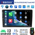 9" Autoradio Für Ford Transit MK7 FOCUS MK2 Android 13 Carplay 64GB USB GPS Navi