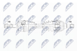 NTY Antriebswelle NPW-PL-069 für OPEL