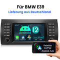 Android 12 Autoradio Navi GPS 1+32G für BMW E39 5er 520i 525d E53 X5 E38 CARPLAY