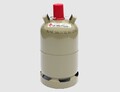Stahl Gasflasche 11 kg Grau Propangasflasche leer Camping Gas Grill Flasche