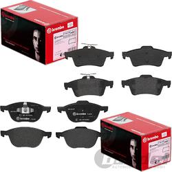 BREMBO BREMSBELÄGET VORNE + HINTEN passend für FORD C-MAX FOCUS 2 MAZDA 3 + 5