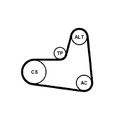 Continental Ctam Keilrippenriemensatz 6PK1005K1 6PK1005 | 170881