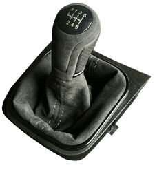 FÜR VW GOLF 5 6 EOS SCIROCCO JETTA 3 SCHALTSACK ALCANTARA SCHALTKNAUF 6 GANG