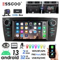DAB+ Autoradio Carplay 2+32G Android 14 GPS NAVI RDS Für BMW 3er E90 E91 E92 E93
