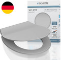 SCHÜTTE Wc-Sitz SLIM Mit Absenkautomatik Und Schnellverschluss Aus Duroplast, To