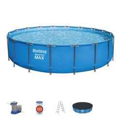 Bestway Pool Schwimmbecken Swimmingpool Gartenpool Schwimmbad Frame Pumpe Set