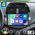 64GB Android 15 Autoradio GPS Navi CarPlay SWC KAM Für Chevrolet Spark 2010-2014