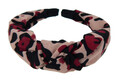 Ella Jonte Haarreif Leopard rosa rot schwarz Haarreifen Textil Animalprint Leo