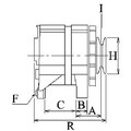 Lichtmaschine mit Freilaufriemenscheibe 113922 HC-Cargo für FORD MAZDA VOLVO