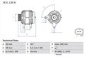 BOSCH Lichtmaschine Generator Lima 0 986 041 870 +42.64€ Pfand für VW PASSAT B5