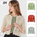 JDY Damen Kurze Struktur Strickjacke 3/4 Arm Häkelspitze Cardigan JDYSUN NEU
