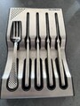 Global Knives G-88/4012 Steakmesser und Gabel Set, 8-teilig plus Messerblock