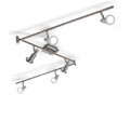 LED Decken Strahler Lampe Leuchte matt nickel chrom 180 cm