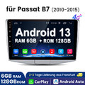 8Kern Für VW Passat B7 2010-2015 6+128GB Carplay Android13 Autoradio GPS NAVI 4G