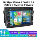 Android 14 Für Opel Astra H Corsa C/D Vectra C Zafira Autoradio GPS NAVI Carplay