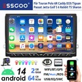 Android 14 2+64G Autoradio CarPlay GPS Kam Für VW Golf 5 6 Polo 6R Touran Passat