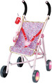 BABY born Happy Birthday Deluxe Buggy, zusammenklappbarer Puppenwagen mit blink