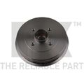 2x Bremstrommel NK 253930 passend für RENAULT DACIA