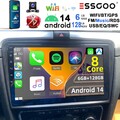 Android 14 Autoradio GPS WIFI 6+128GB CarPlay Für Skoda Superb II 2008-2015 +KAM