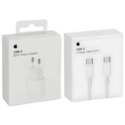 ORIGINAL Apple 20W Adapter USB-C Netzteil & iPhone 15 16 17 Pro Max 1m 2m Kabel