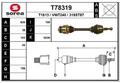 EAI Antriebswelle vorne links für VW Multivan V 7HM 7HN 7HF 7EF 7EM 7EN T78319