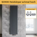 Design Heizkörper Röhren heizkörper Flach Paneel Wandheizung mit Ventil 1800x475