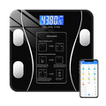 Personenwaage Digital Bluetooth Körperfettwaage APP Smart Waage 180 kg/400 lbs
